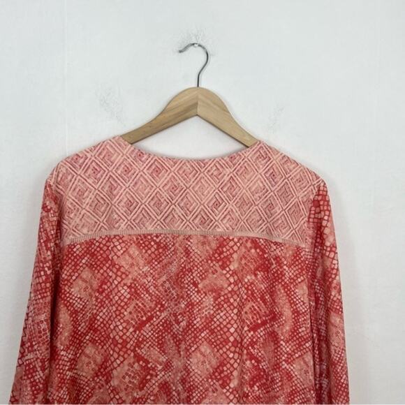 Haute Hippie Tribe Light Coral Pink Python Dress Size 1X - Picture 8 of 16